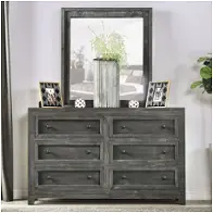 Em7074dg-d Furniture Of America Oakridge-charcoal Bedroom Furniture Dresser