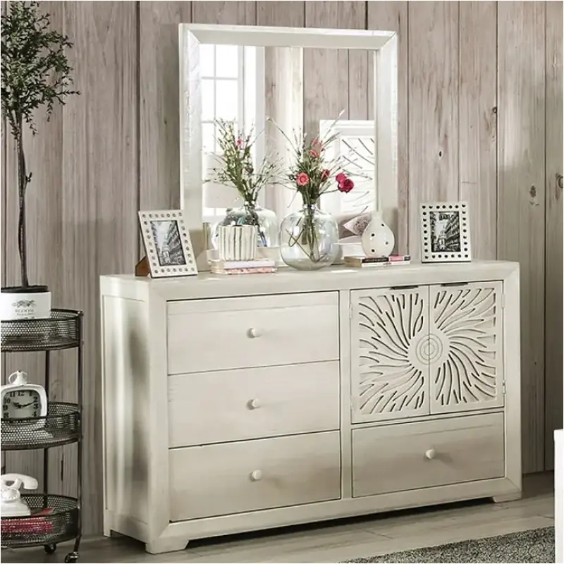 Em7080iv-d Furniture Of America Geneva Bedroom Furniture Dresser