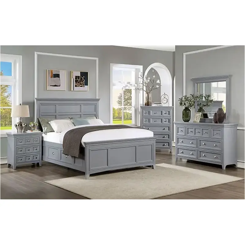 Cm7413gy-q Furniture Of America Castlile Bedroom Furniture Bed