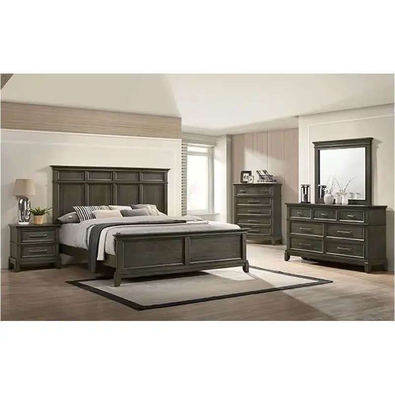 Cm7221gy-ek Furniture Of America Houston Eastern King Bed