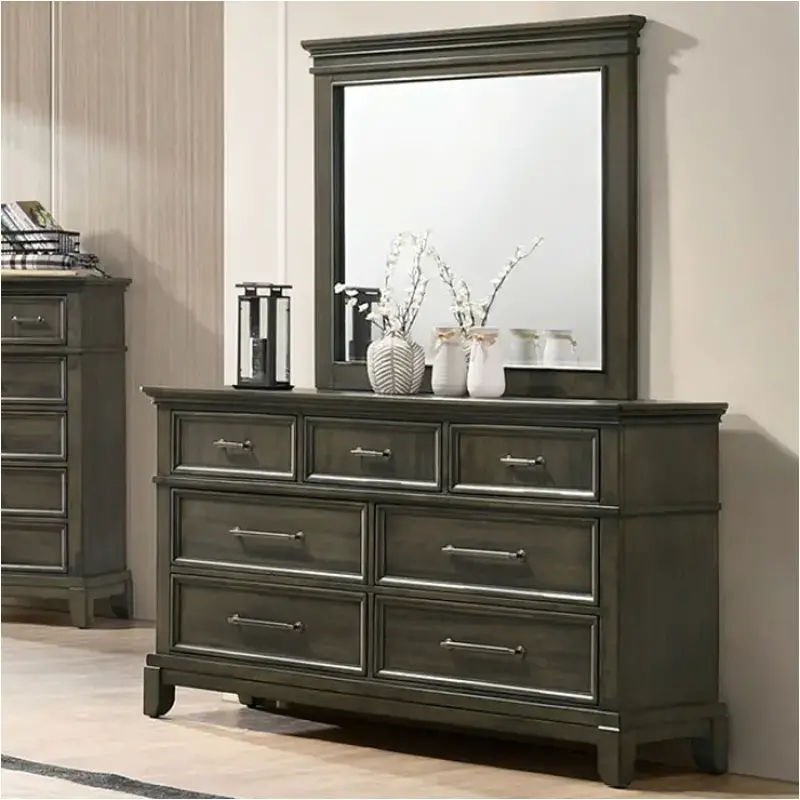 Cm7221gy-d Furniture Of America Houston Bedroom Furniture Dresser