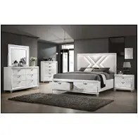 Foa7147wh-ck Furniture Of America Emmeline Bedroom Furniture Bed