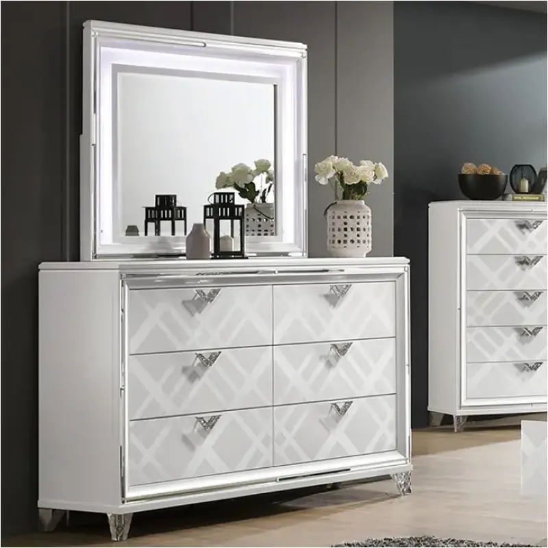 Foa7147wh-d Furniture Of America Emmeline Bedroom Furniture Dresser