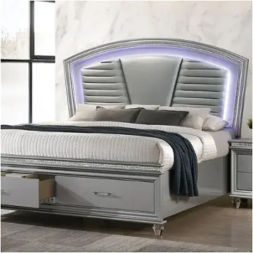 Cm7899sv-ck Furniture Of America Maddie Bedroom Furniture Bed