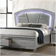 Cm7899sv-ck Furniture Of America Maddie Bedroom Furniture Bed