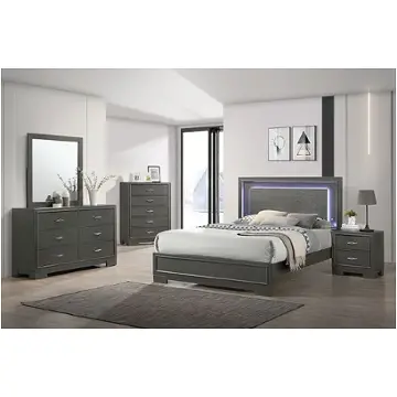 Cm7416gy-ck Furniture Of America Alison Bedroom Furniture Bed