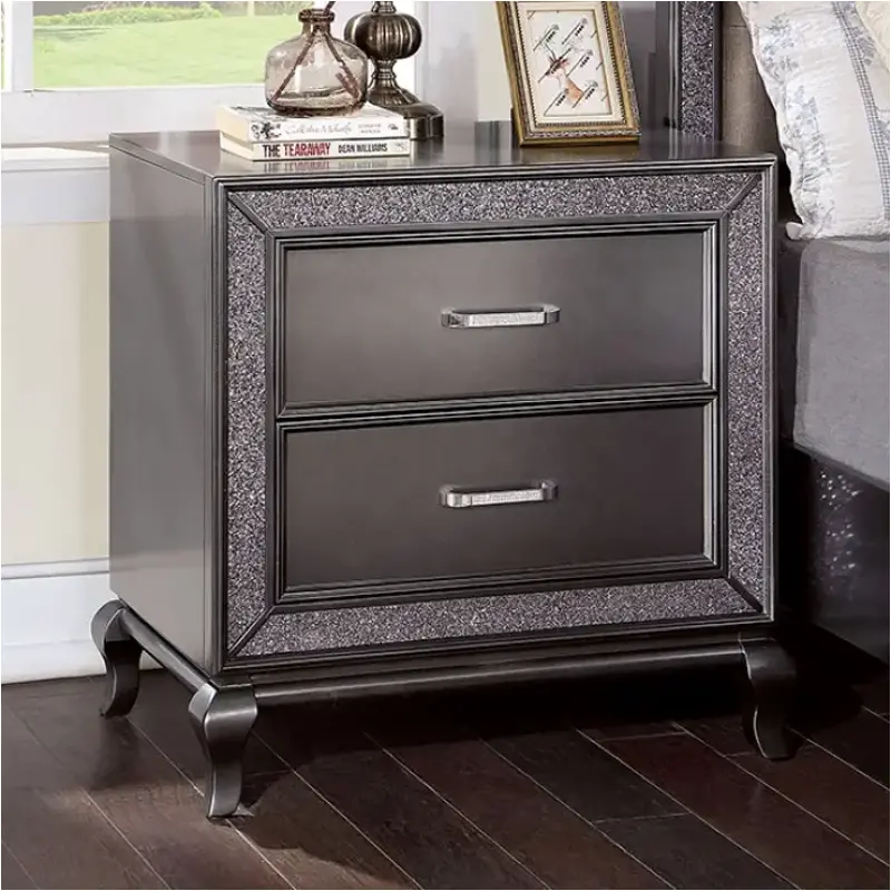 Cm7198gy-n Furniture Of America Onyxa Bedroom Furniture Nightstand