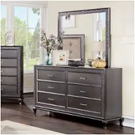 Cm7198gy-d Furniture Of America Onyxa Bedroom Furniture Dresser