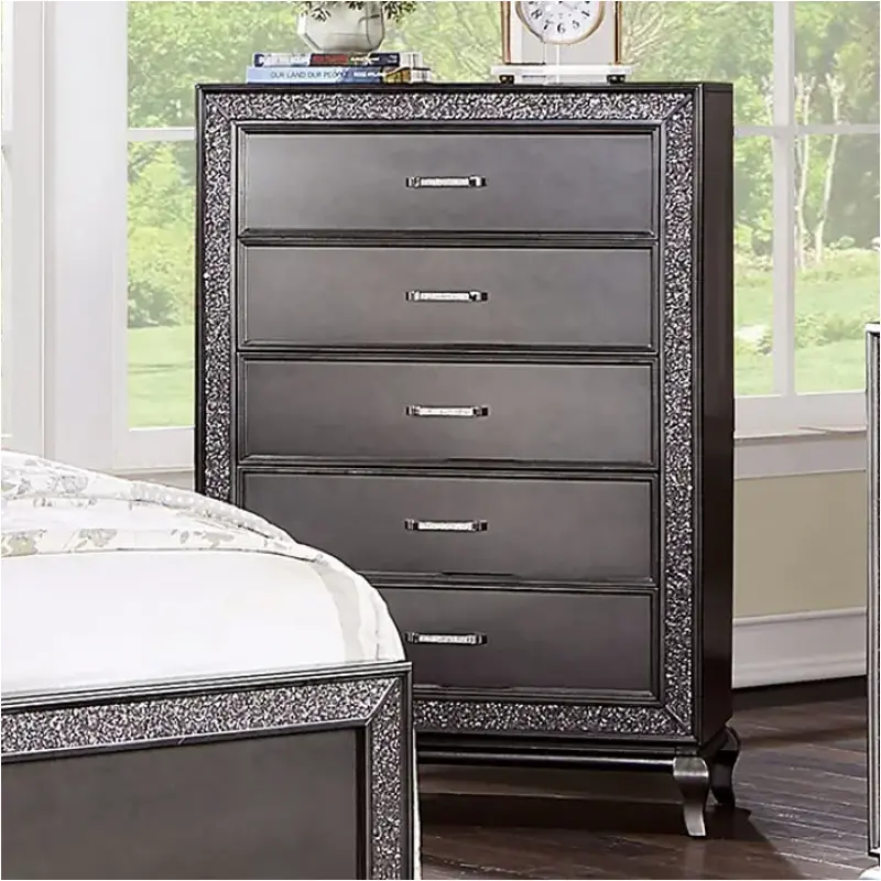 Cm7198gy-c Furniture Of America Onyxa Bedroom Furniture Chest