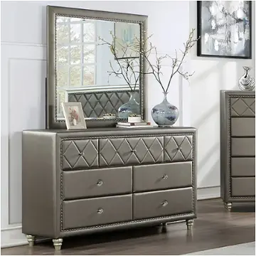 slim fit dress slacks Finch Six Drawer Dresser – Lewis Furniture Co main image 0