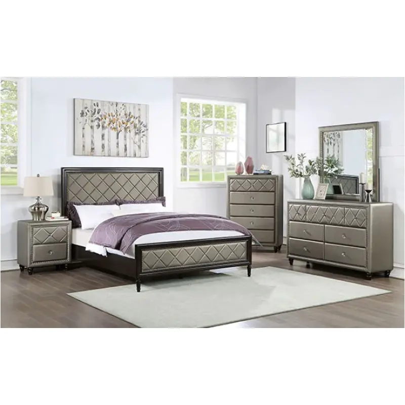 Foa7224ex-q Furniture Of America Xandria Bedroom Furniture Bed