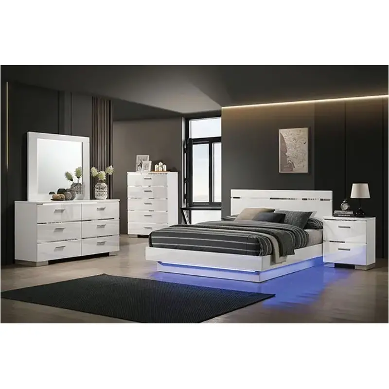 Foa7189wh-ek Furniture Of America Erlach Bedroom Furniture Bed