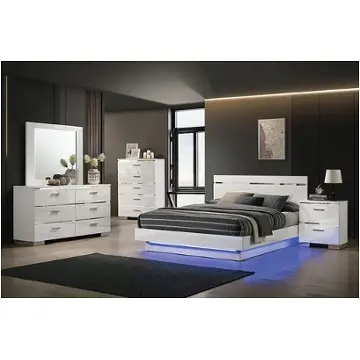 Foa7189wh-ek Furniture Of America Erlach Bedroom Furniture Bed
