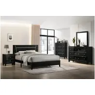 Foa7038bk-q Furniture Of America Magdeburg Bedroom Furniture Bed