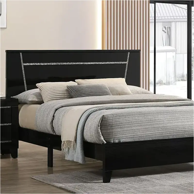 Foa7038bk-ck Furniture Of America Magdeburg Bedroom Furniture Bed