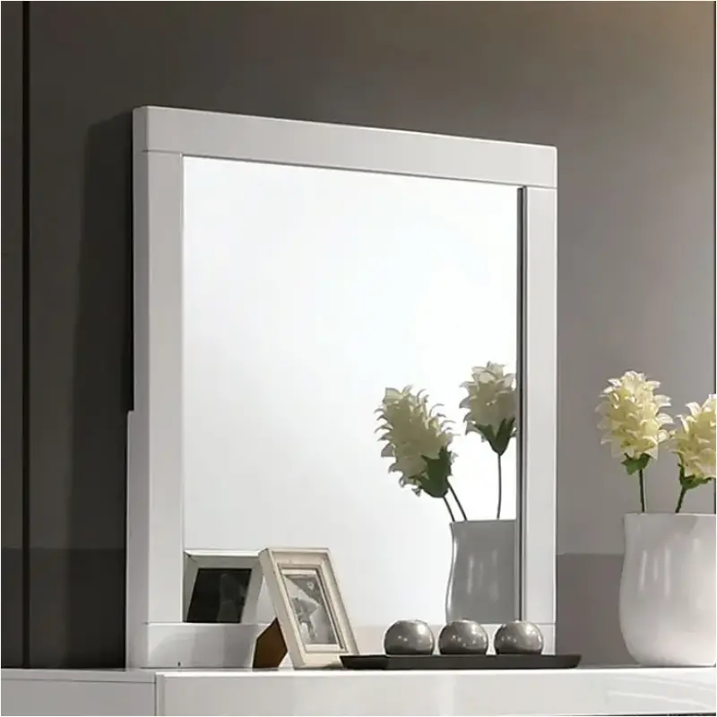 Foa7038wh-m Furniture Of America Magdeburg Bedroom Furniture Mirror