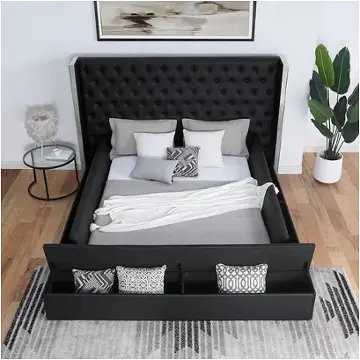 Foa7223bk-ek Furniture Of America Eudora Bedroom Furniture Bed