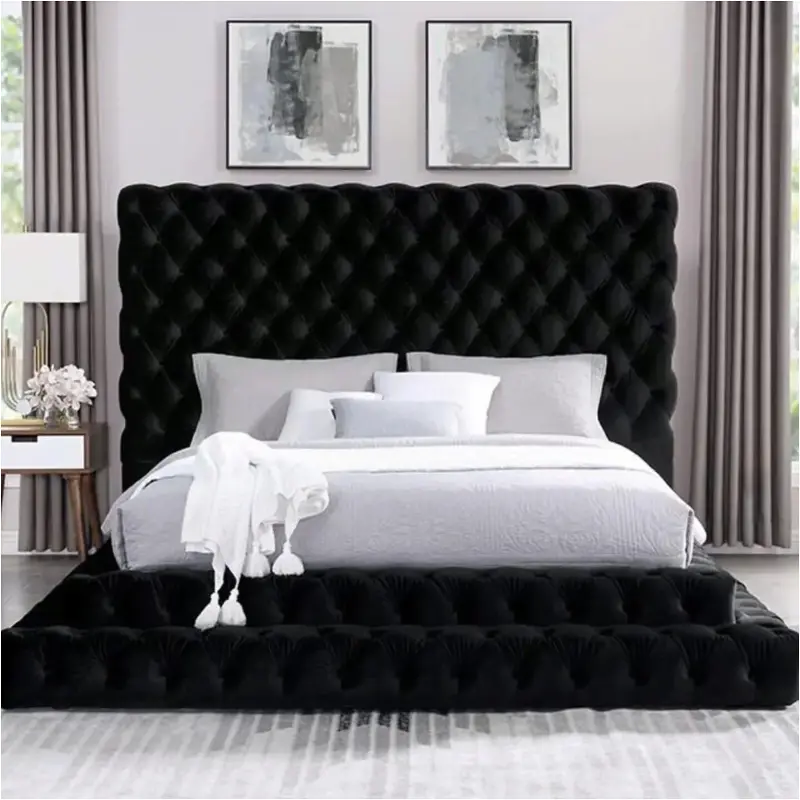 Cm7227bk-ek Furniture Of America Stefania Eastern King Bed, Black