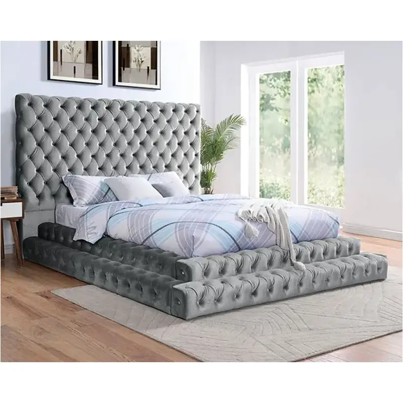Cm7227gy-ek Furniture Of America Stefania Bedroom Furniture Bed