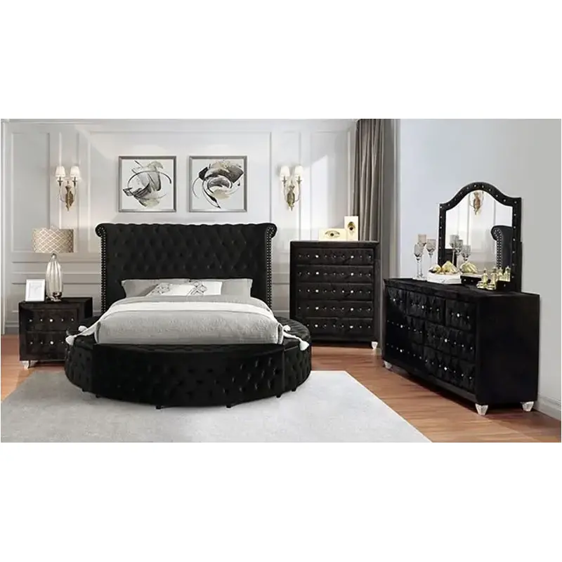 Cm7178bk-q Furniture Of America Sansom Bedroom Furniture Bed