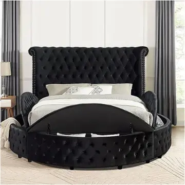 Cm7178bk-ck Furniture Of America Sansom Bedroom Furniture Bed