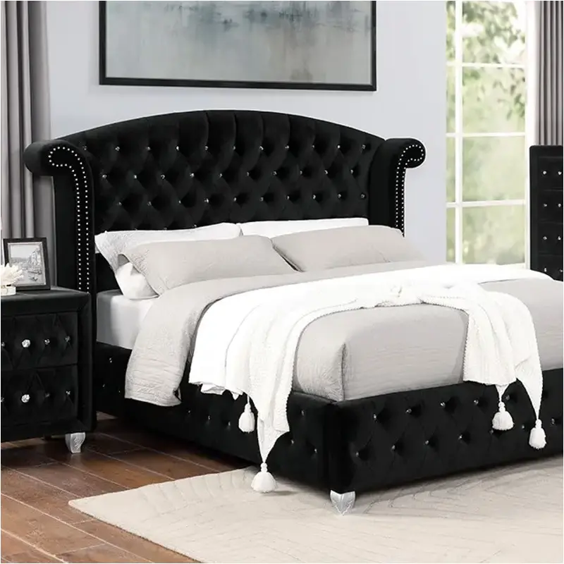 Cm7130bk-ck Furniture Of America Zohar Bedroom Furniture Bed