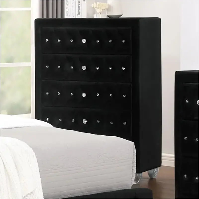 Cm7130bk-c Furniture Of America Zohar Bedroom Furniture Chest