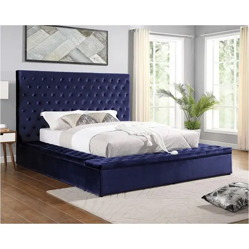 Cm7895bl-q Furniture Of America Golati Bedroom Furniture Bed