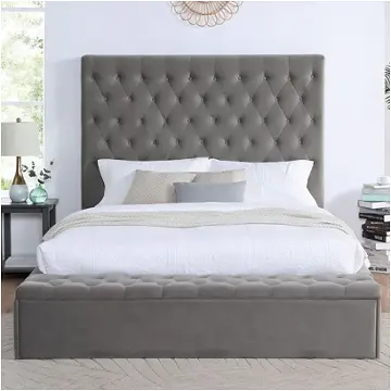 Cm7229gy-ek Furniture Of America Athenelle Bedroom Furniture Bed