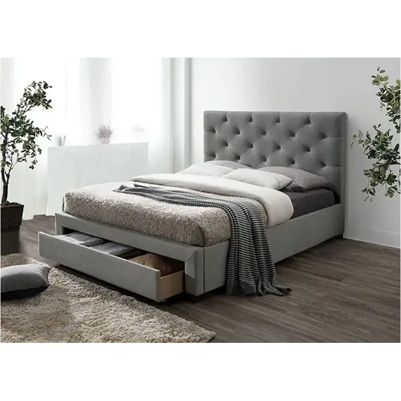 Cm7218gy-ck Furniture Of America Sybella Bedroom Furniture Bed