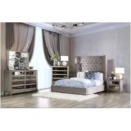 Cm7669gy-q Furniture Of America Rosabelle Bedroom Furniture Bed