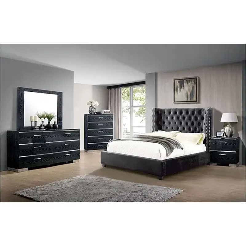 Cm7775dg-ck Furniture Of America Bedroom Furniture Bed