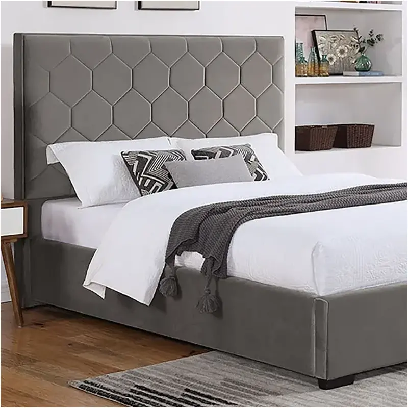 Cm7244gy-q Furniture Of America Gatineau Bedroom Furniture Bed