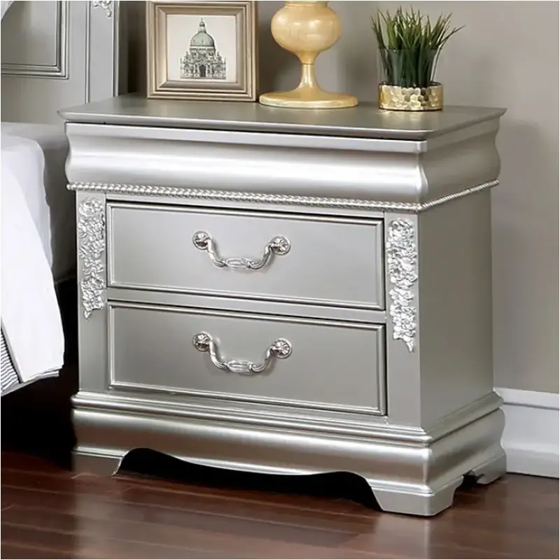 Cm7458sv-n Furniture Of America Alecia Bedroom Furniture Nightstand