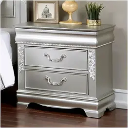 Cm7458sv-n Furniture Of America Alecia Bedroom Furniture Nightstand