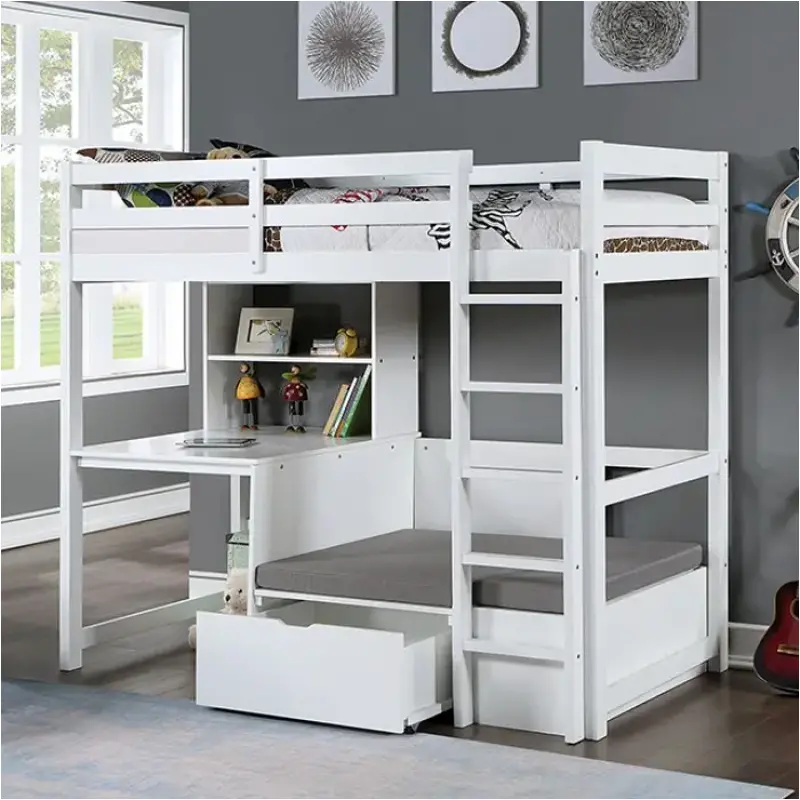 Cm-bk828wh Furniture Of America Callistus Bedroom Furniture Bed