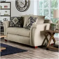 Sm6438-lv Furniture Of America Belsize Living Room Furniture Loveseat