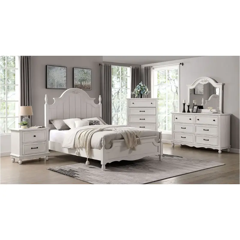 Cm7184q-bed Furniture Of America Georgette Bedroom Furniture Bed