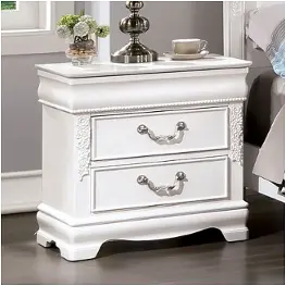 Cm7458wh-n Furniture Of America Alecia Bedroom Furniture Nightstand