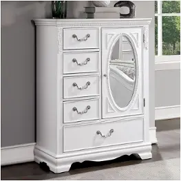 Cm7458wh-ar Furniture Of America Alecia Bedroom Furniture Armoire