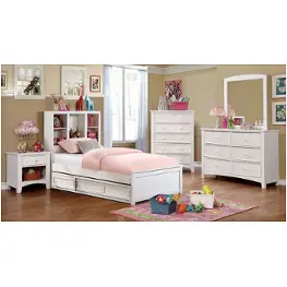 Foa7256wh-f Furniture Of America Marilla Bedroom Furniture Bed