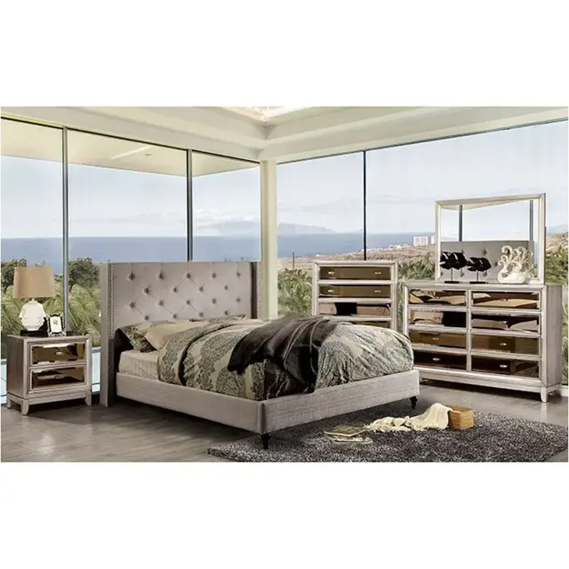 Cm7677gy-t Furniture Of America Anabelle Bedroom Furniture Bed