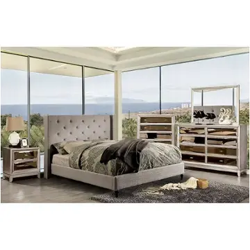 Cm7677gy-t Furniture Of America Anabelle Bedroom Furniture Bed