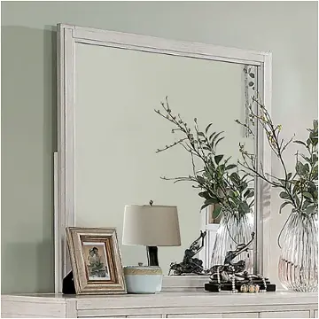 Cm7580wh-m Furniture Of America Berenice - White Bedroom Furniture Mirror