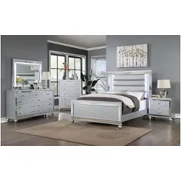 Cm7320sv-ck Furniture Of America Calandria Bedroom Furniture Bed