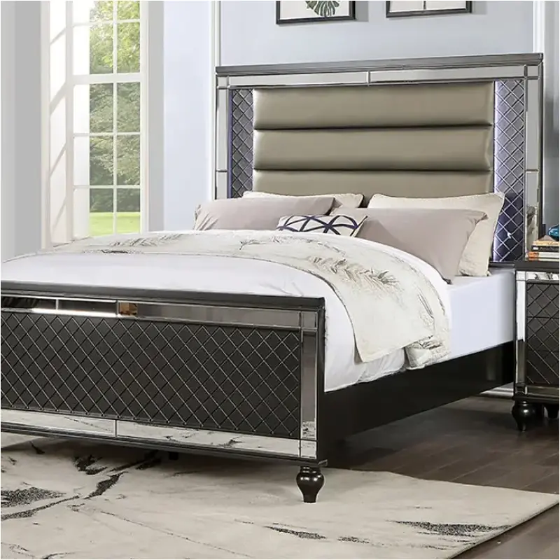 Cm7320gy-ek Furniture Of America Calandria Bedroom Furniture Bed