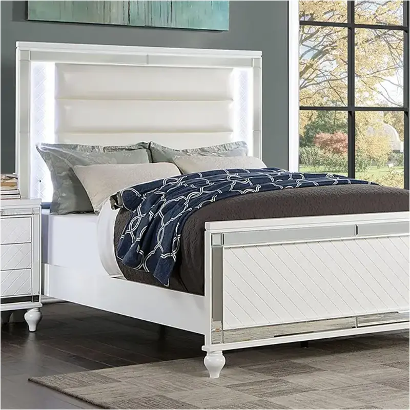 Cm7320wh-ek Furniture Of America Calandria Bedroom Furniture Bed