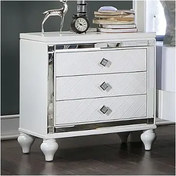 Cm7320wh-n Furniture Of America Calandria Bedroom Furniture Nightstand