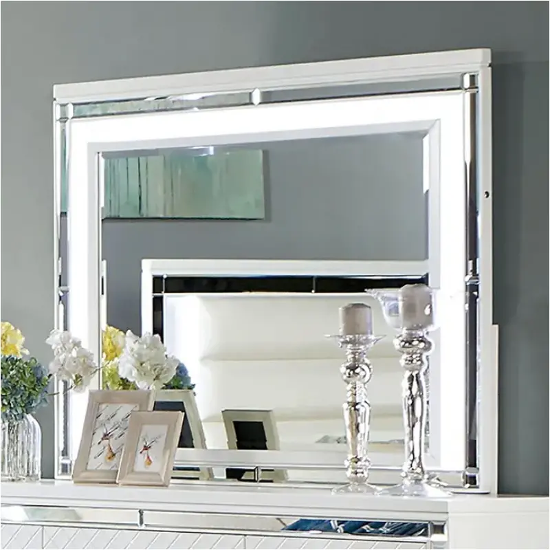 Cm7320wh-m Furniture Of America Calandria Bedroom Furniture Mirror