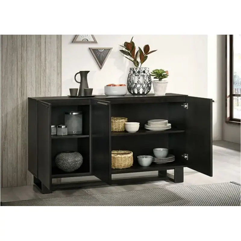 Cm3513bk-sv Furniture Of America Philipsburg Dining Room Furniture Server